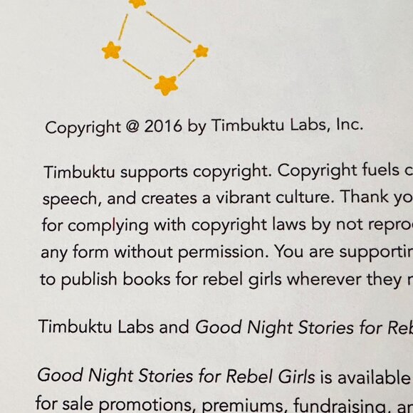 Good Night Stories For Rebel Girls: 100 Tales Of Extraordinary Women - 1st Ed. - Picture 6 of 9